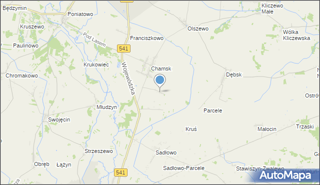 mapa Kolonia Chamsk, Kolonia Chamsk na mapie Targeo